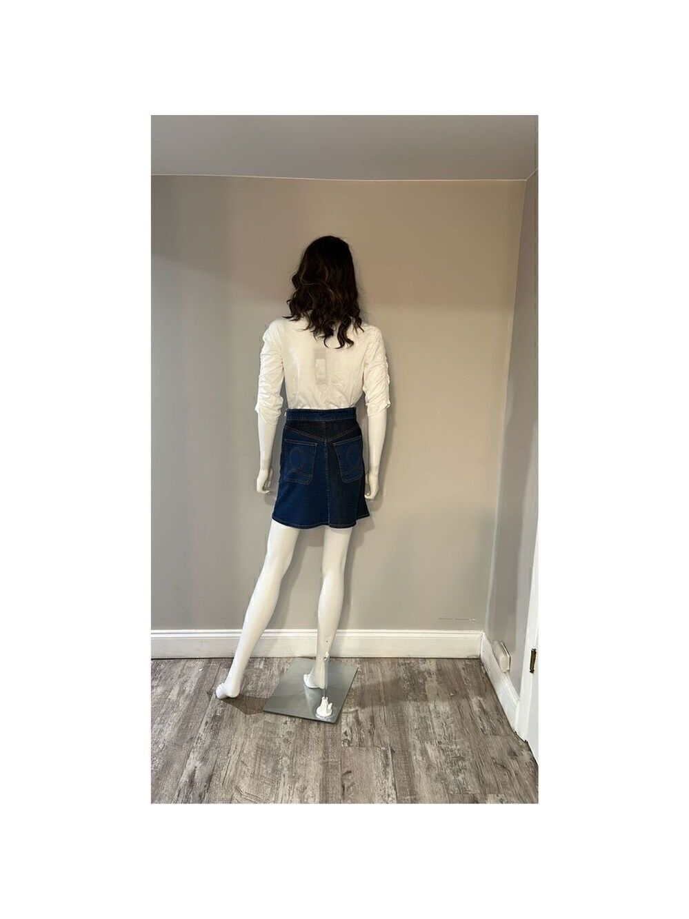 SEE BY Chloe Patchwork Denim Miniskirt Size 2 (34) NWT - Picture 12 of 12
